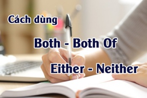 Phân biệt cách dùng Both, Both of và Either, Neither trong tiếng anh